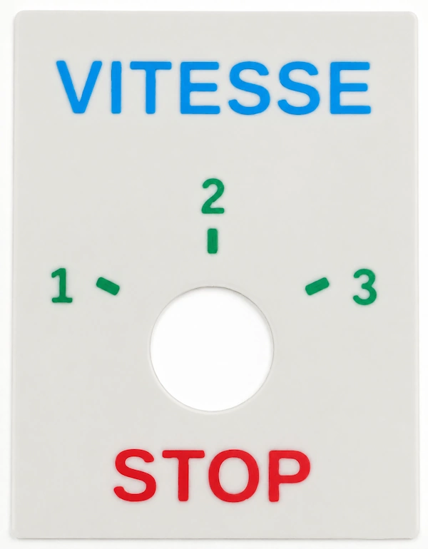 Plaque de signalétique sur mesure